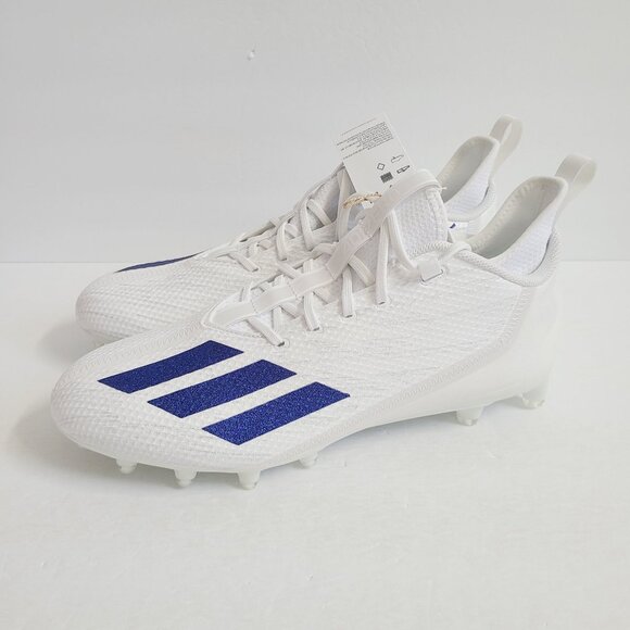 NEW Adidas Adizero Scorch Football Cleats HP8753 Size 13 White Blue main image 6